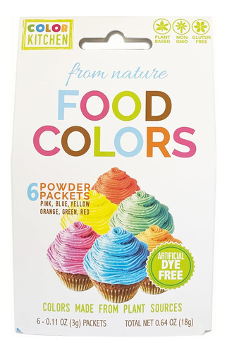 Colorkitchen - Colorante Alimentario Vibrante, Paquete De 6 