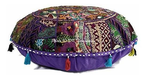 Dk Homewares Funda De Almohada De Piso Tradicional India Púr