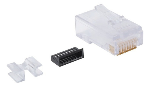 50 Plugs Rj45 Cat6 Para Cable Utp Calibre 23 A 26 Awg