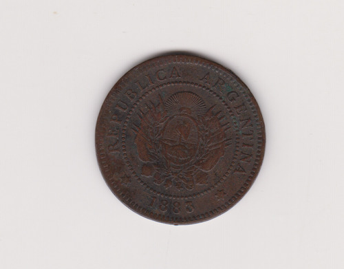 Moneda Argentina 1 Ctv Año 1883 Bueno +