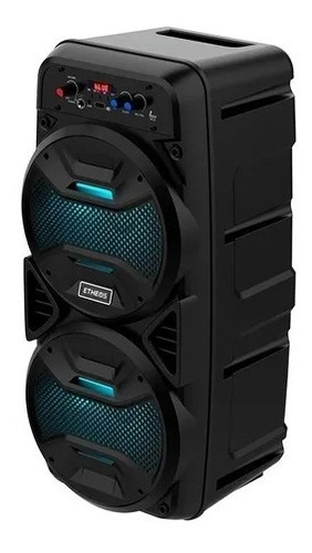 Torre Parlante Portátil Bluetooth Con Luces Y Radio Fm Etheo