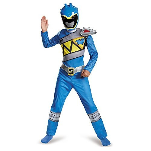 Disfraz Blue Ranger Dino Charge Disfraz Clásico Grande 1012