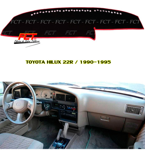 Cubre Tablero Premium/ Toyota Hilux 22r/ 1992 1993 1994 1995