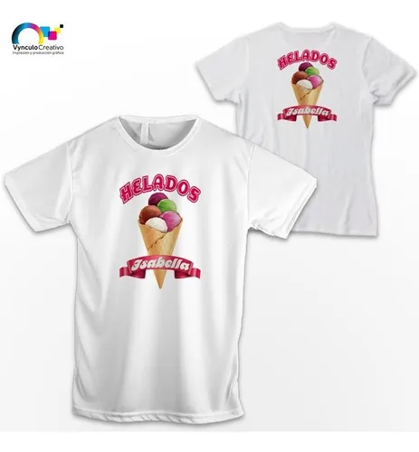 Playeras Personalizadas Para Negocio Con Doble Estampado Meses