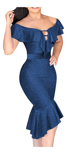 Vestido De Mujer, Estilo Veraniego, Bodycon, Escote En