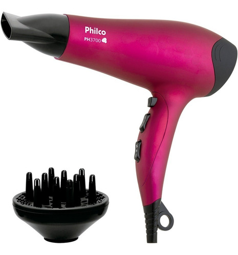 Secador De Cabelo Philco Profissional 2100w Com Difusor