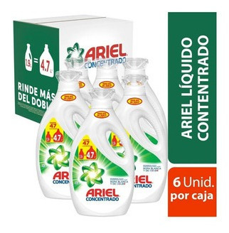 Detergente Ariel Líquido Concentrado 1.8  Pack 6 Unidades