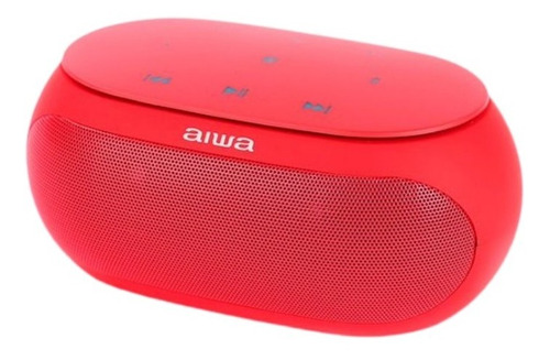 Parlante Aiwa Aw31r Portátil Bluetooth Radio Fm Rojo