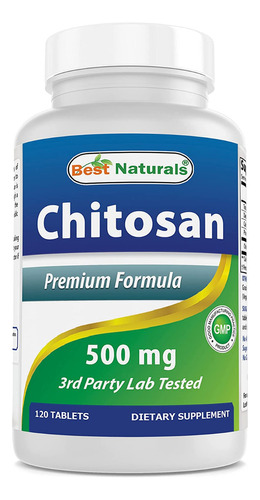 #1 Chitosan 500 Mg 120 Tabletas De Best Naturals - Apoya La