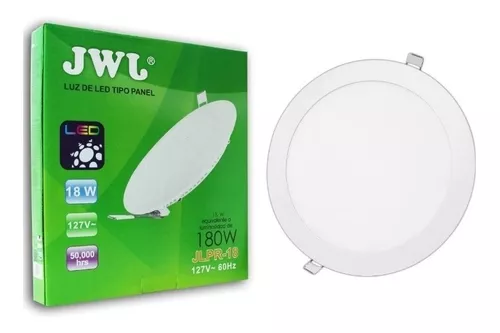 Plafon Led Para Empotrar 18w Jwj Luz Blanca O Calida