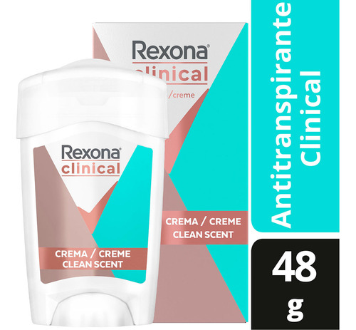 Rexona Clinical Desodorante En Crema 48gr Clean Scent