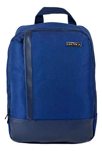 Bolsa Multicolor Backpack Nautica Con Interior Amplio Color Azul Oscuro Diseño De La Tela Liso