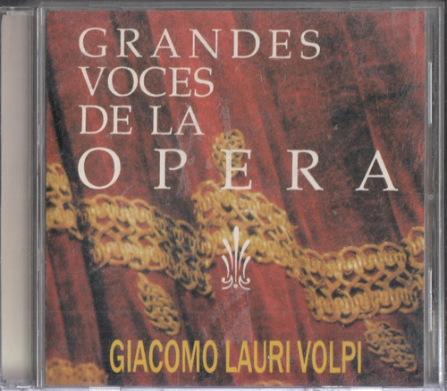 Giacomo Lauri Volpi Grandes Voces Opera Cd Original Usado Be