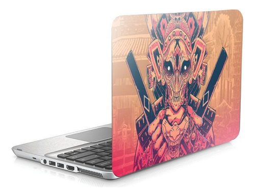 Skin Adesivo Protetor Para Notebook 15,6 Samurai Caveira D22