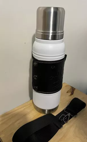 Termo 1L blanco + Mate XL blanco + funda con correa (CON dijes)