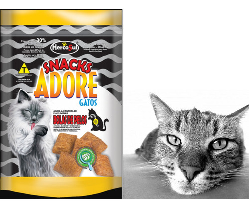 Imagen 1 de 2 de Snacks De Gatos Adore Pelos Largos X 80 Gr Entrega Inmediata