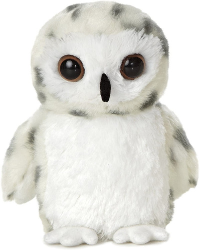 Buho De Peluche Blanco Grisaceo De 6 Pulgadas - Aurora