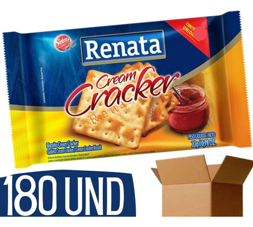 Biscoito Em Sache Renata Cream Cracker - 180 Und