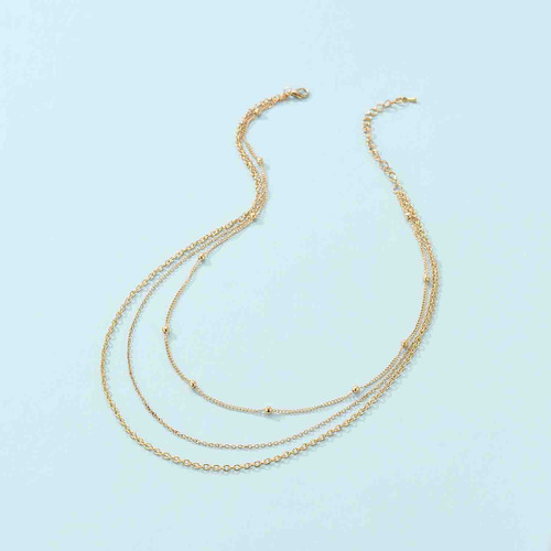 Collar Con Colgante De Diamantes Multicapa Con Borlas En For