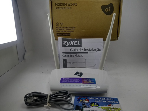 Modem Roteador Oi Velox Adsl Wi-fi 5dbi 4 Portas Semi-novo 