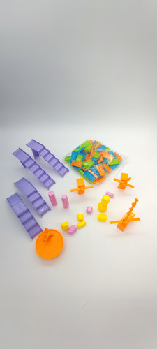 114 Piezas Efecto Domino, Camino De Domino Juego Didáctico