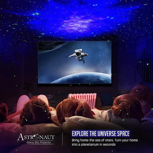 Astronauta Proyector Galaxia Estrellas Lampara Luz 230022f Color