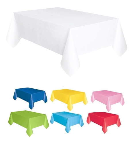 Mantel De Plástico Impermeable Mesa Rectangular Fiestas