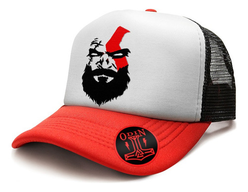 Gorra Trucker Personalizada Kratos  God Of War 003