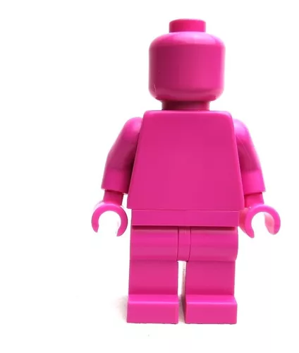 Lego Original Minifigura Monocromatica Rosa Oscuro