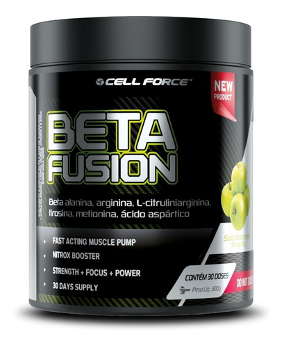 Beta Fusion Pré Treino 300g Pre Workout - Cell Force