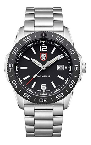 Luminox Hombres Navy Seal Pacific Diver 3120 Serie Plata Ace
