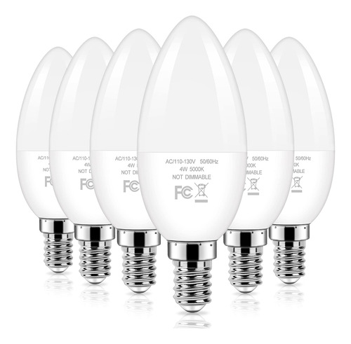 Brightever Candelabra - Bombillas Led Equivalentes A 40 W, B