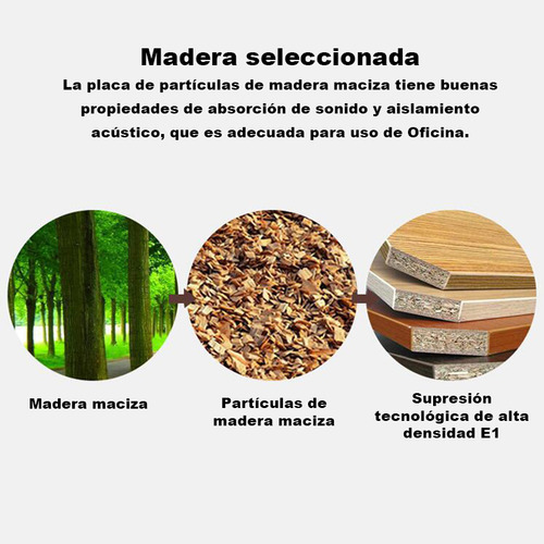 Escritorio Negro Doble Cara Con Almacenaje Interno Y Externo Heaimo