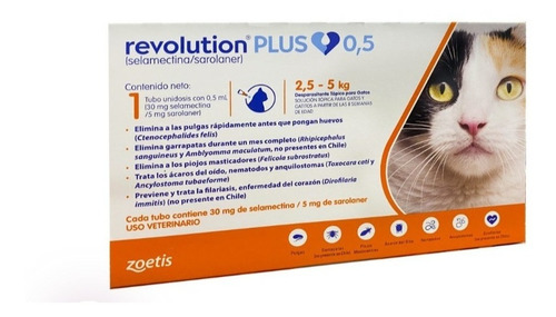 Antiparasitario Revolution Plus 0.5