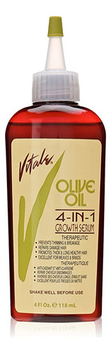 Vitale Aceite De Oliva 4 En 1 Suero De Crecimiento, 4 Oz