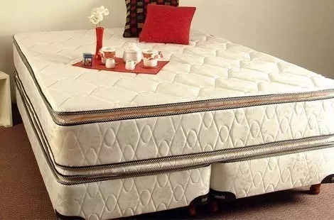 Colchon Sommier 2 X 2 Resortes Con Doble Pillow Somier