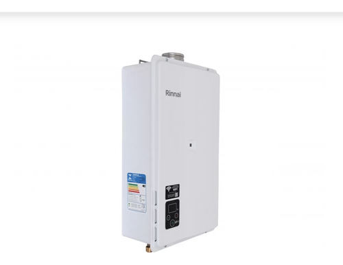 Aquecedor A Gás Rinnai E27 27lts Gn Branco + Modulo Wi Fi