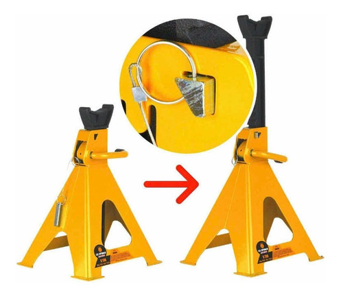 Imagen 2 de 7 de Banquillo Mecánico Caballete Auto 6 Toneladas Envio Gratis