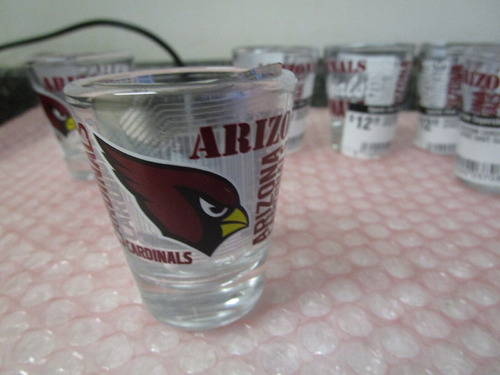 Arizona Cardinals Nfl 2 Ounce Shot Glass - Set Of 6 - Ne Mmf