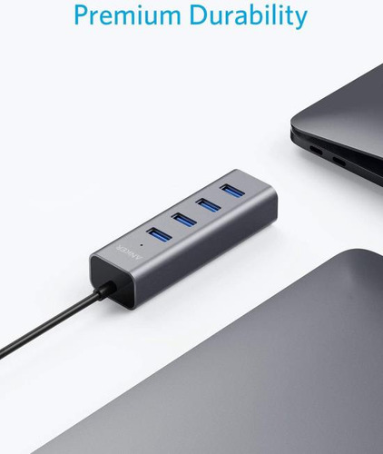 Anker Hub Usb-c De Aluminio, 4 Puertos Versátiles