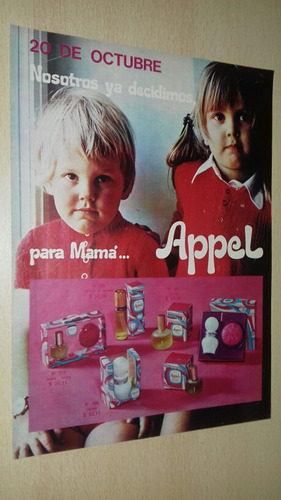 P519 Clipping Publicidad Perfume Jabon Apple Año 1974