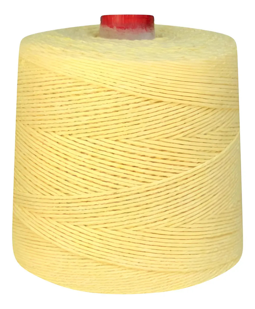 Linha De Crochê Colorida Eco Brasil 6 Fios 1 Kg Barbante Cor Amarelo bebê