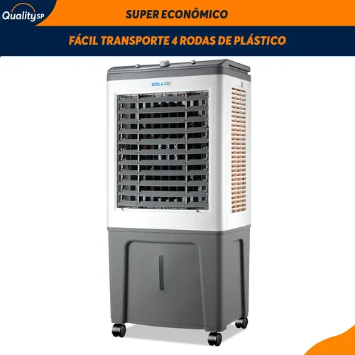 Climatizador Portátil Zellox Zlx-60 Umidificador 60 Litros