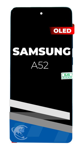  Display Samsung A52, A525 Con Marco Azul Oled, A525