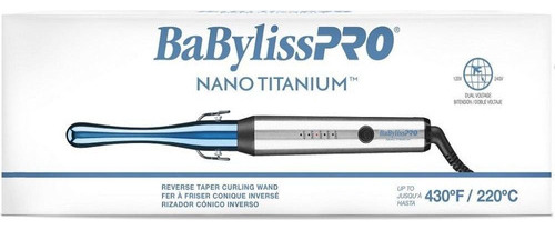Pinza Rizador Babyliz Nanotitanio Conica Inversa 430°f 120v/240v