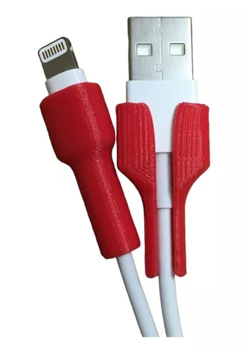 Protector De Cargador iPhone Apple Cables Usb X2 Pares