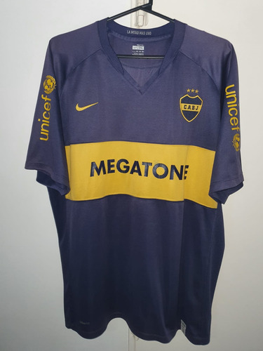 Camiseta Boca Juniors Nike Titular 2008 #10 Riquelme T.xxl