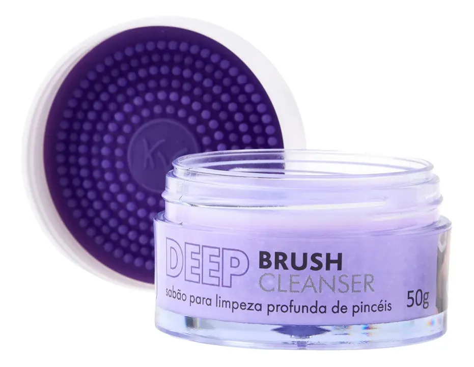 Sabonete Sólido Limpeza Profunda Pincéis Klass Vough 50g Violeta Deep Brush Cleanser