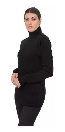 Polera basica negra mujer best sale