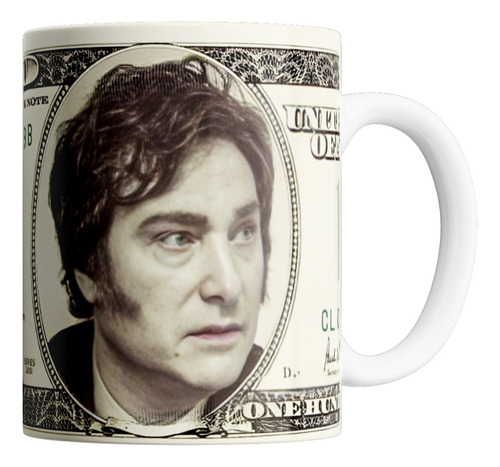 Taza De Ceramica - Milei Dolar (varios Modelos)